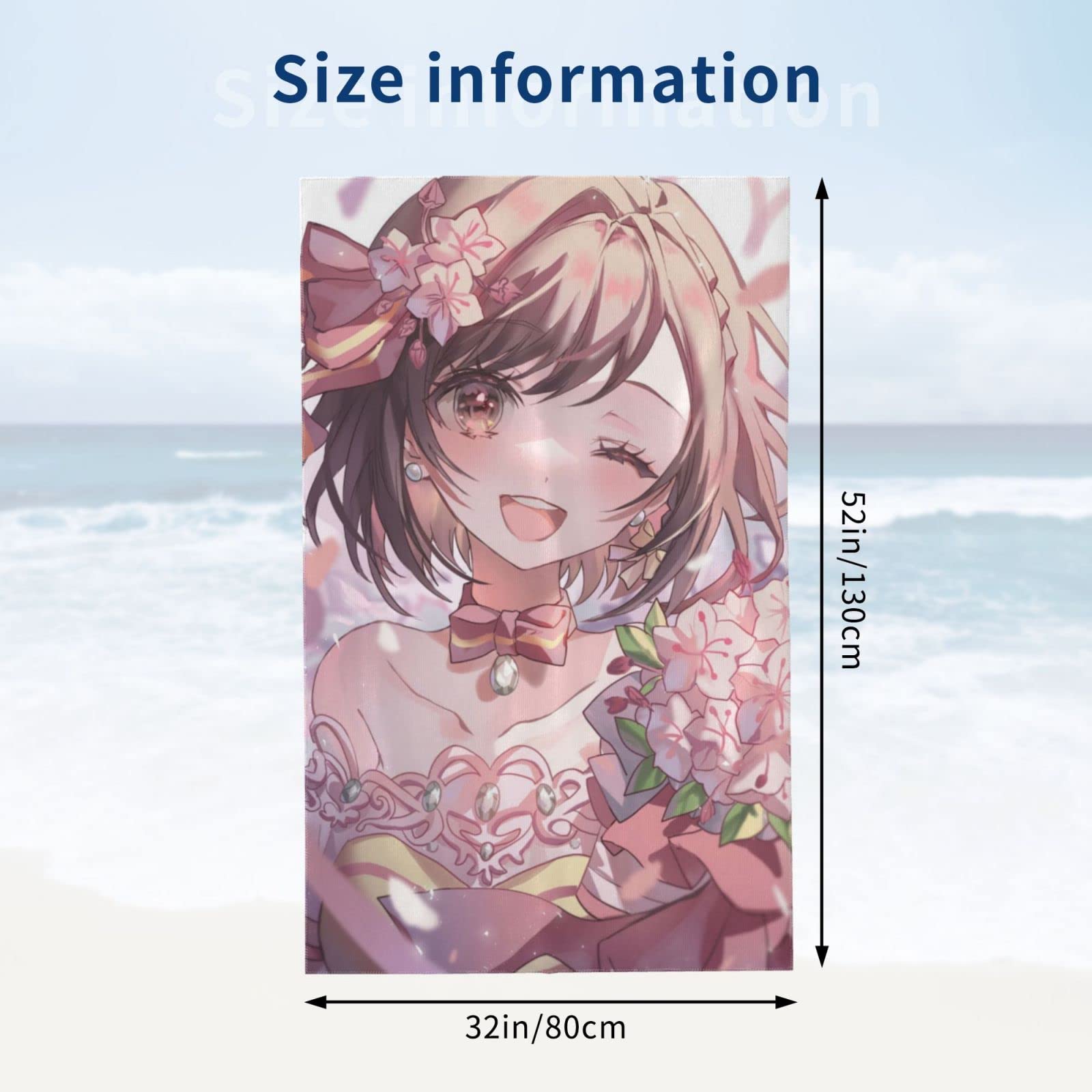 Amazon｜バスタオル 東雲絵名 Vtuber タオル スポーツタオル ボディ